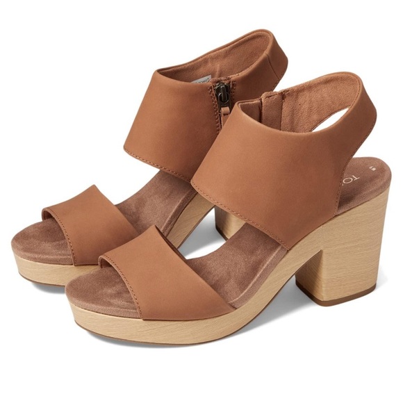 Toms Shoes - NWT Toms Majorca Platform sandals in Tan leather